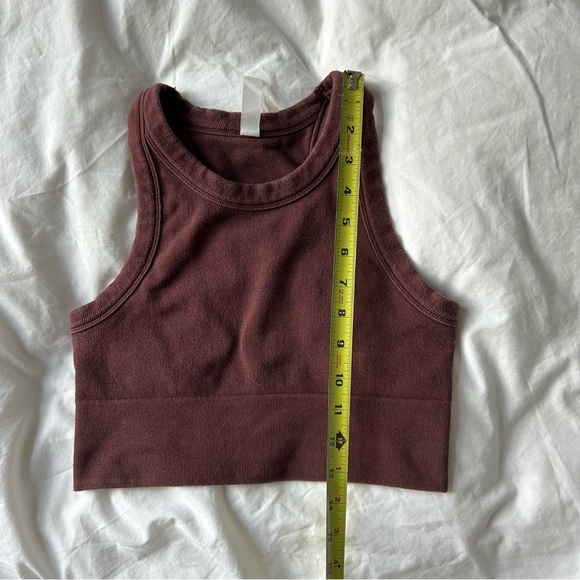Alo Brown/Maroon Racerback Tank Top -M - Picture 5 of 5